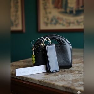 House of Harlow Black Nano Bag Set